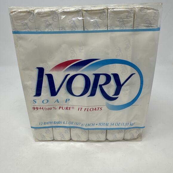 NEW Vintage 1998 Ivory Bar Soap 4.5oz Bath Shower Wash SkinCare Set Of 12 SEALED